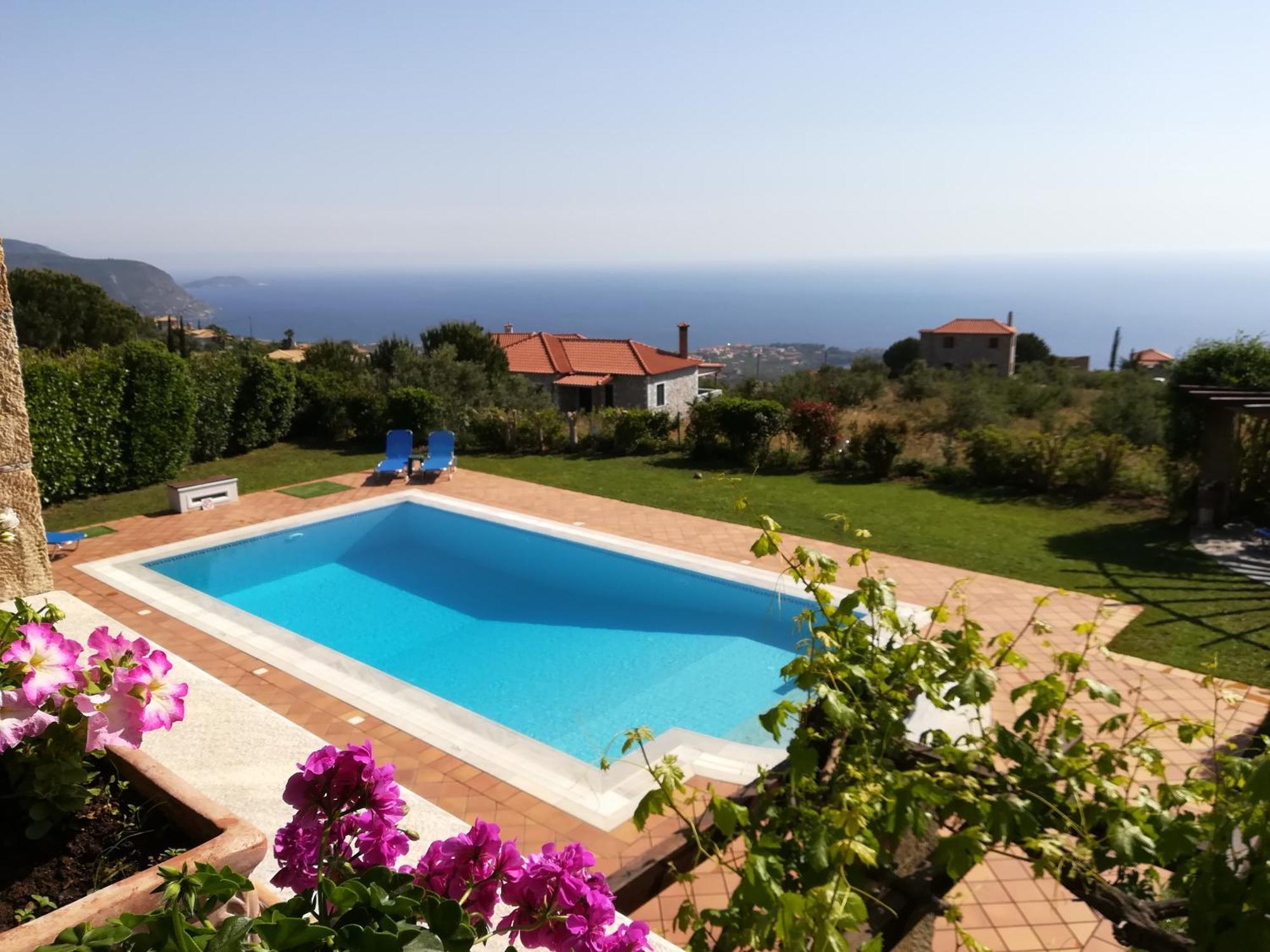 Villa Sunset Stoupa Bagian luar foto